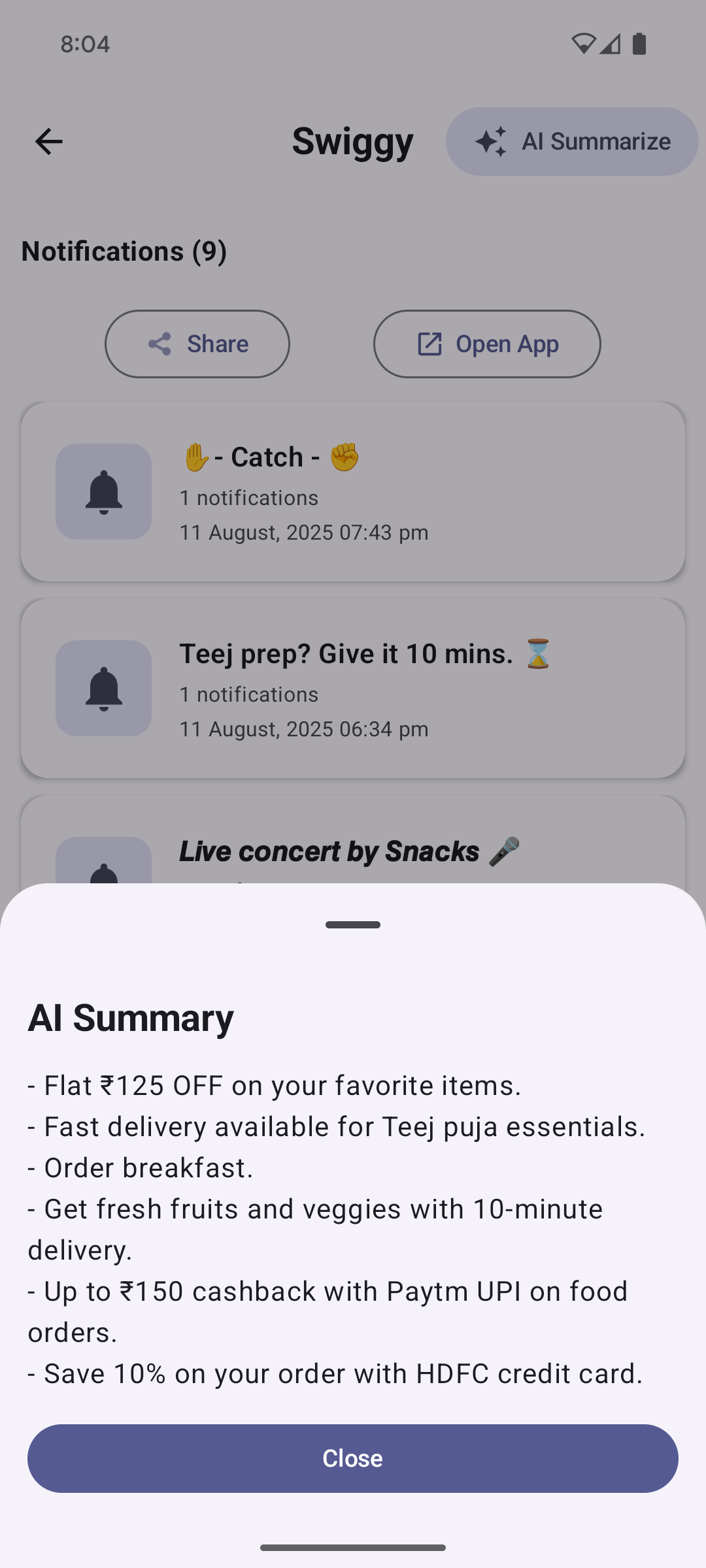 InBrief app screenshot 2